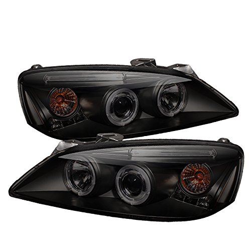 Pontiac G6 05-08 LED Halo Headlights - Black/Smoked Lens - High Visibility & Style Upgrade for Night Driving