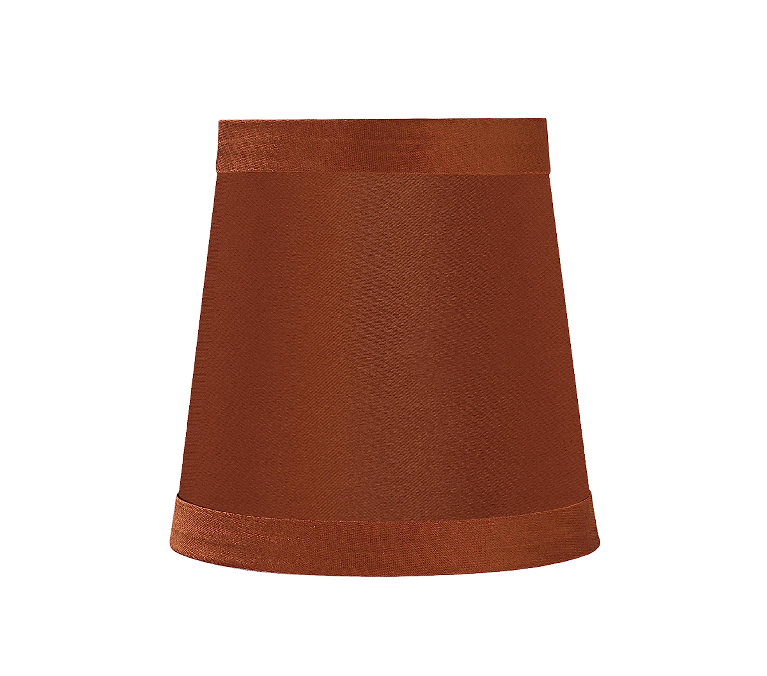 Aspen Creative 32715-6 Small Hardback Empire Shape Chandelier Clip-On Lamp Shade Set (6 Pack) - Transitional Design in Redwood, 4