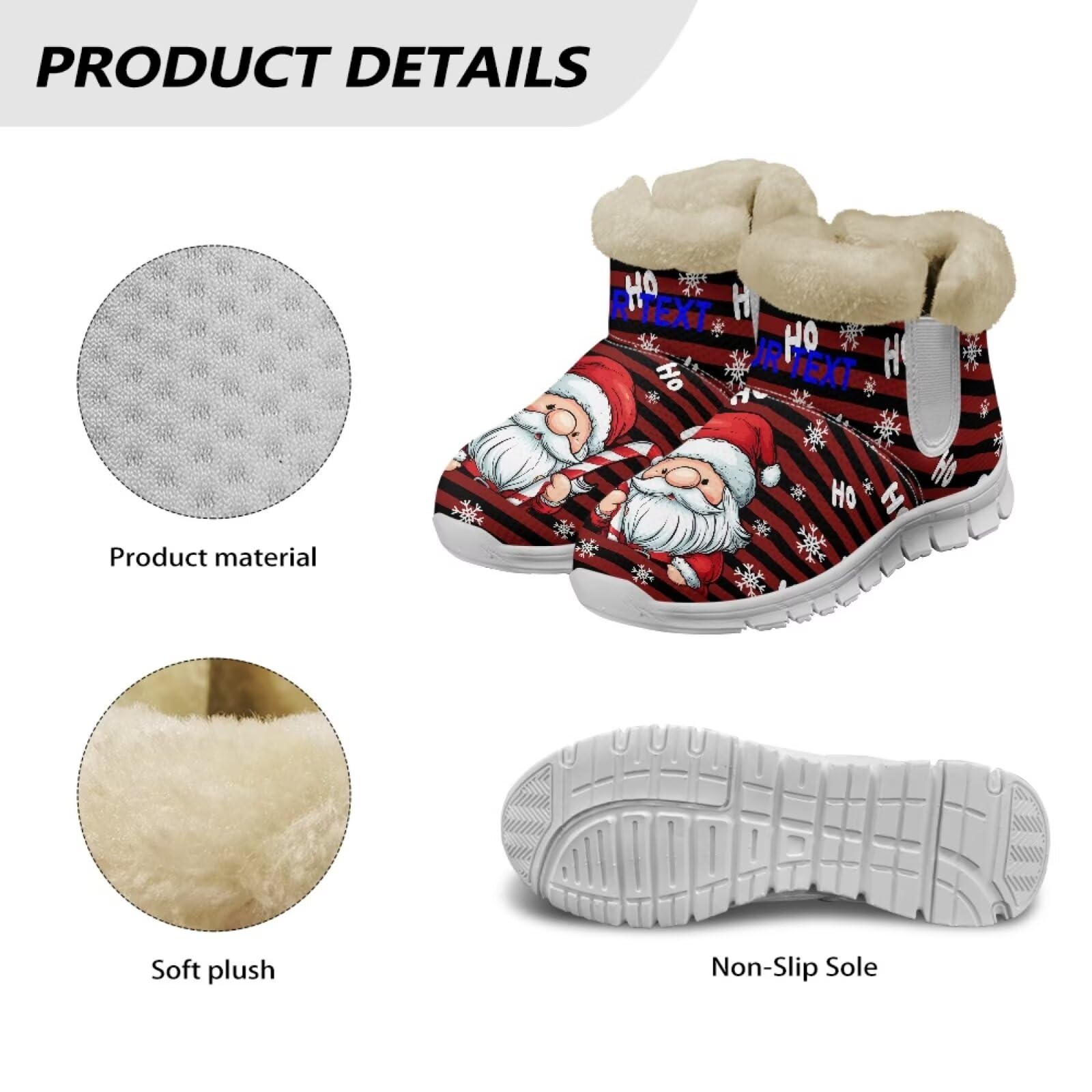 Women's Winter Snow Boots - Waterproof Fuzzy Ankle Booties for Cold Weather, Hiking & Christmas Gifts | Cozy & Stylish for Outdoor Adventures & Holiday Parties