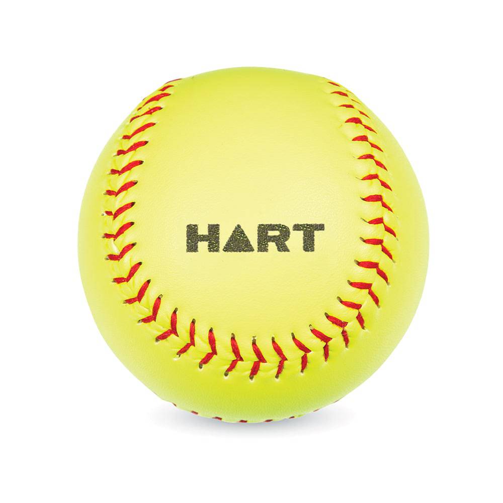 HART Soft Core Training Ball - Yellow T-Ball for Baseball & Softball Practice - Perfect for Youth Training, Pitching Drills & Batting Practice
