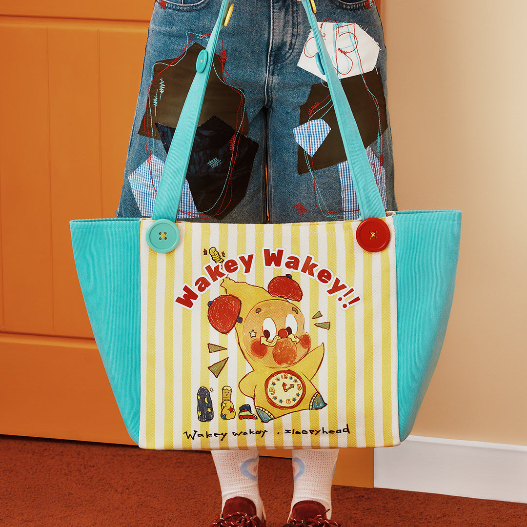 POP MART Twinkle Twinkle Be a Little Star Series Tote Bag - Stylish Cute Canvas Shoulder Bag for Women, Girls | Perfect for School, Shopping & Daily Use