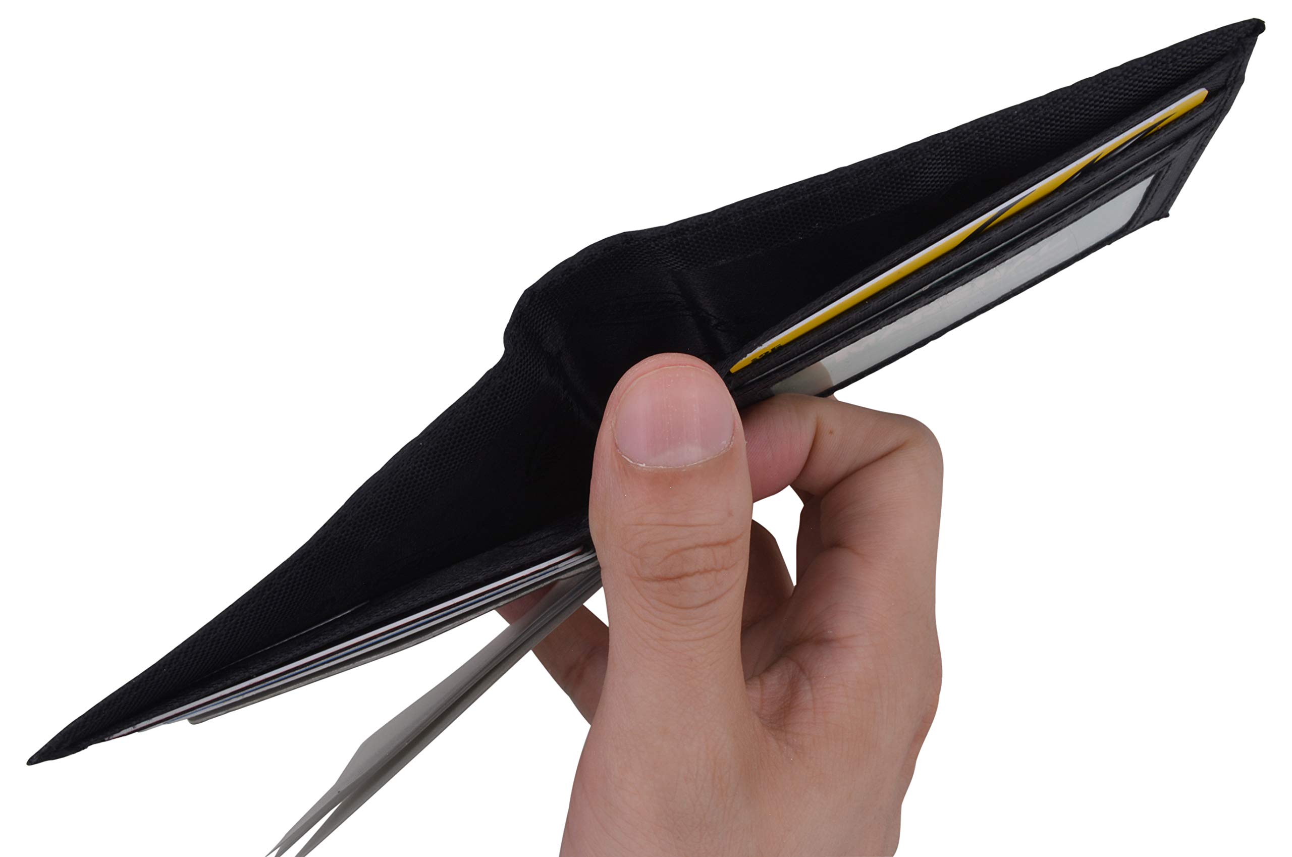 Slim Nylon Bifold Wallet for Men - RFID Blocking Credit Card & ID Holder - Perfect for Everyday Use, Travel, and Business