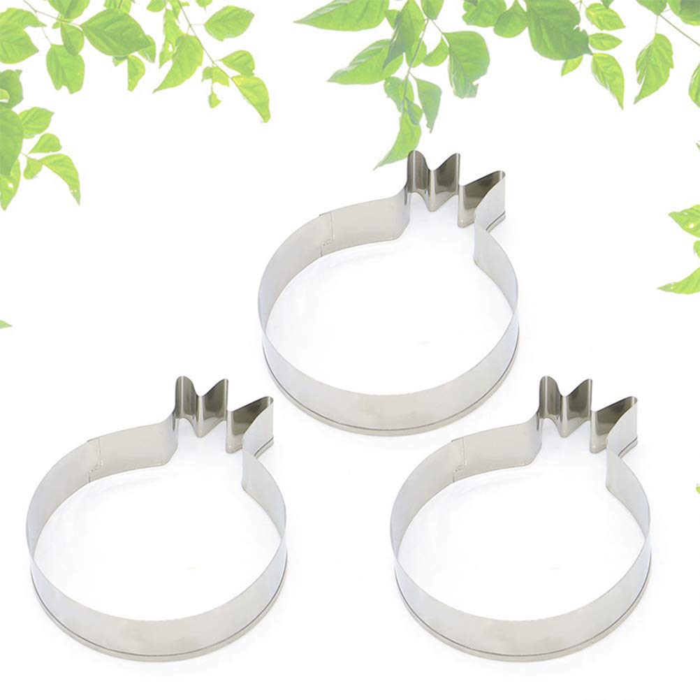 3 Pcs Stainless Steel Cake Baking Molds - Durable Dessert & Fondant Molds for Cupcakes, Cakes, Pastries - Perfect for Home Baking, Parties, and Professional Use