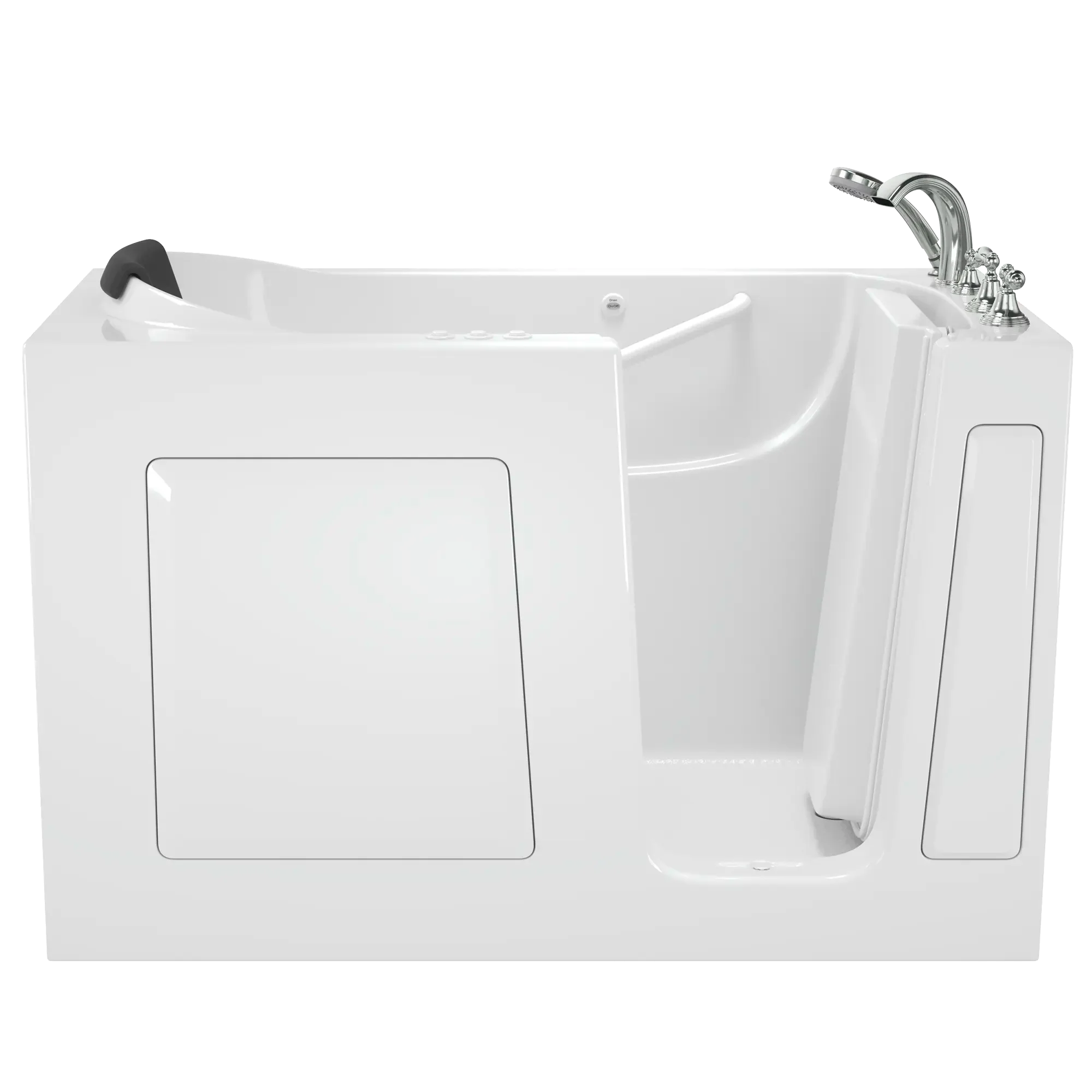 Premium 30 x 60 Inch Gelcoat Walk-in Bathtub with Air Spa & Whirlpool System - Right Hand Drain & Faucet - Ideal for Elderly & Mobility Support, Relaxation Therapy, and Spa-Like Bathing Experience at Home