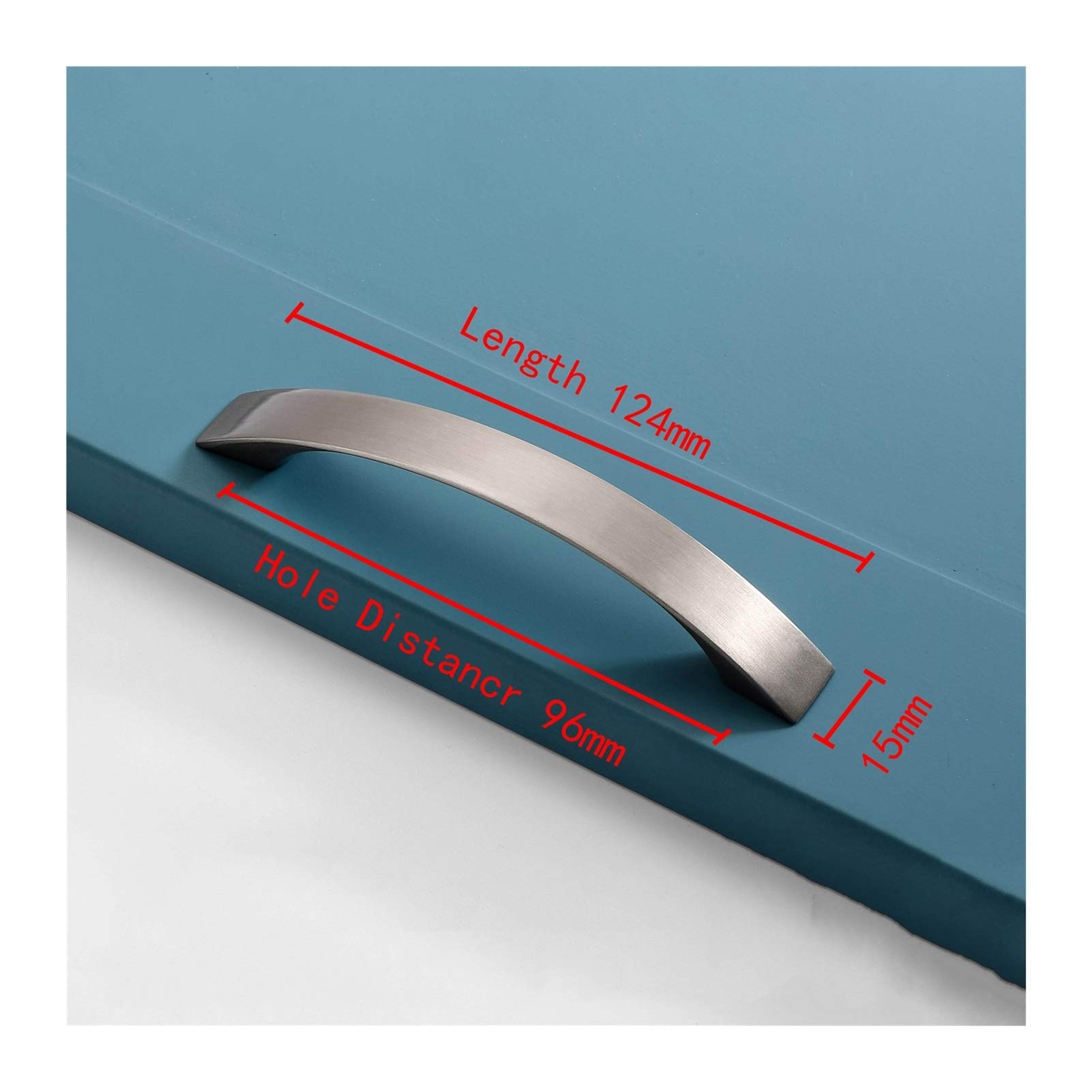 **2-Pack Aluminum Alloy Kitchen Cabinet Handles & Drawer Pulls - Durable Hardware for Cabinets, Drawers, Cupboards - Perfect for Home, Restaurant, Bathroom, Bedroom, and Bar Decor**