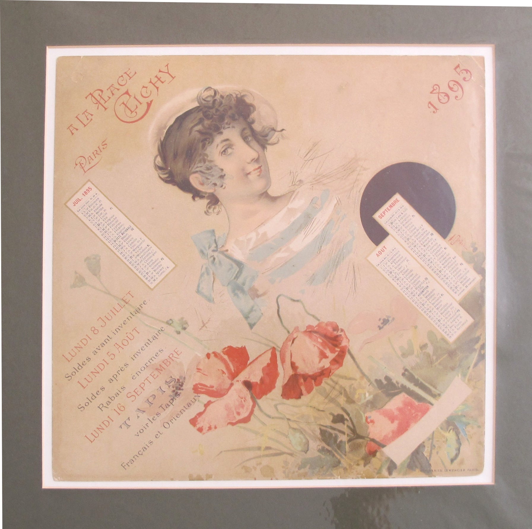 1895 Original French Art Nouveau Poster - À La Place Clichy by Manuel Orazi (Set of 4) - Vintage Wall Art for Home Decor & Office