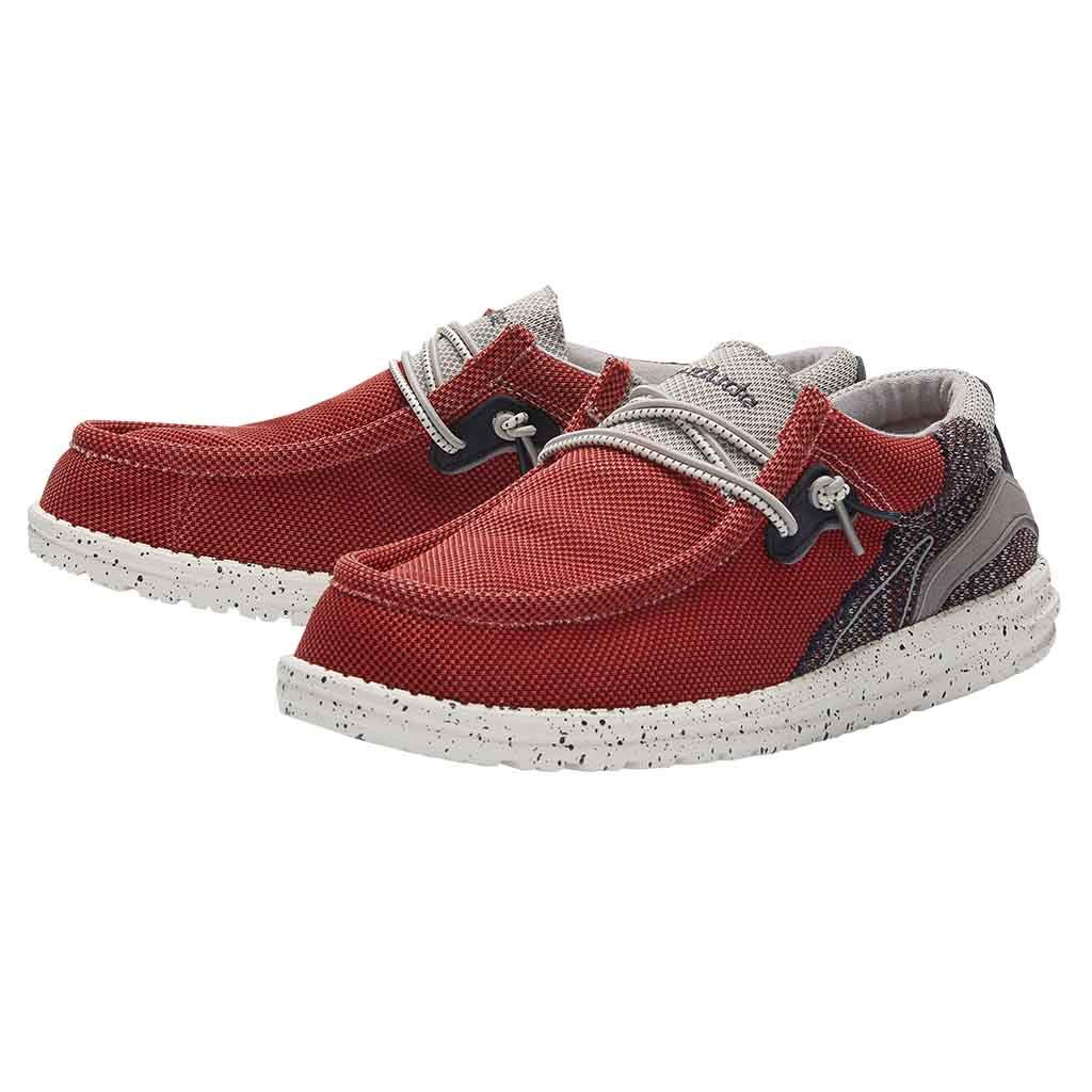 Hey Dude Men's Wally Hawk Comfortable Lace-Up Loafers - Lightweight Casual Shoes for Walking, Travel & Everyday Wear