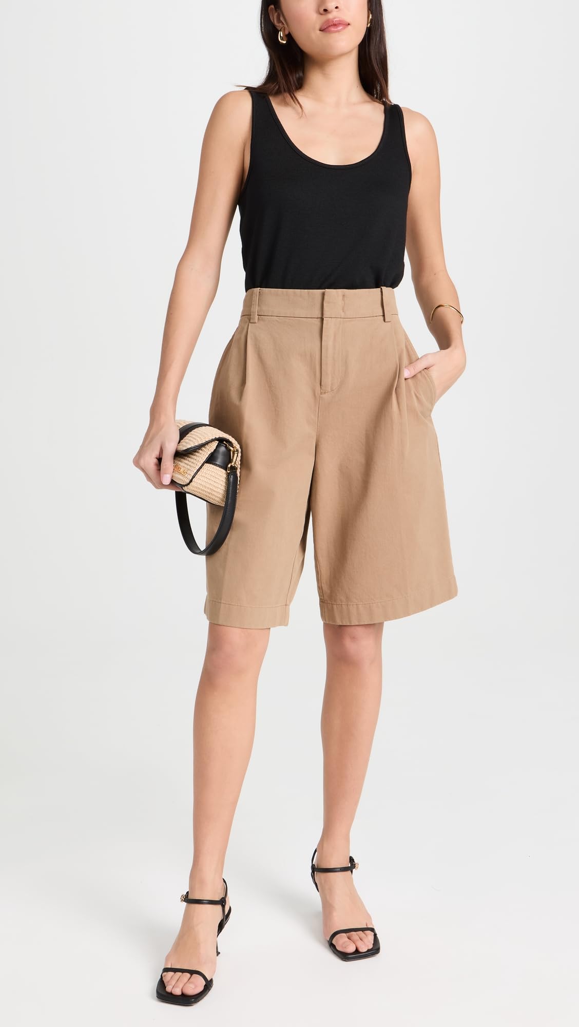 Vince Women's Washed Cotton Shorts - Comfortable Casual Summer Shorts for Women | Perfect for Beach, Vacation & Everyday Wear