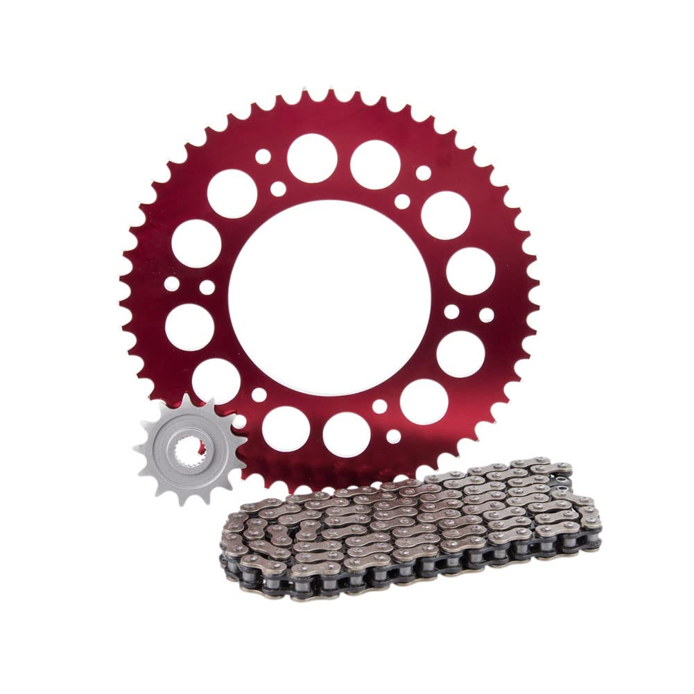 Premium Alloy Rear Sprocket Kit with O-Ring Chain - Compatible with Honda CRF450X 2019-2025 Models - Durable Off-Road Motorcycle Replacement Part for Trail Riding & Motocross Racing