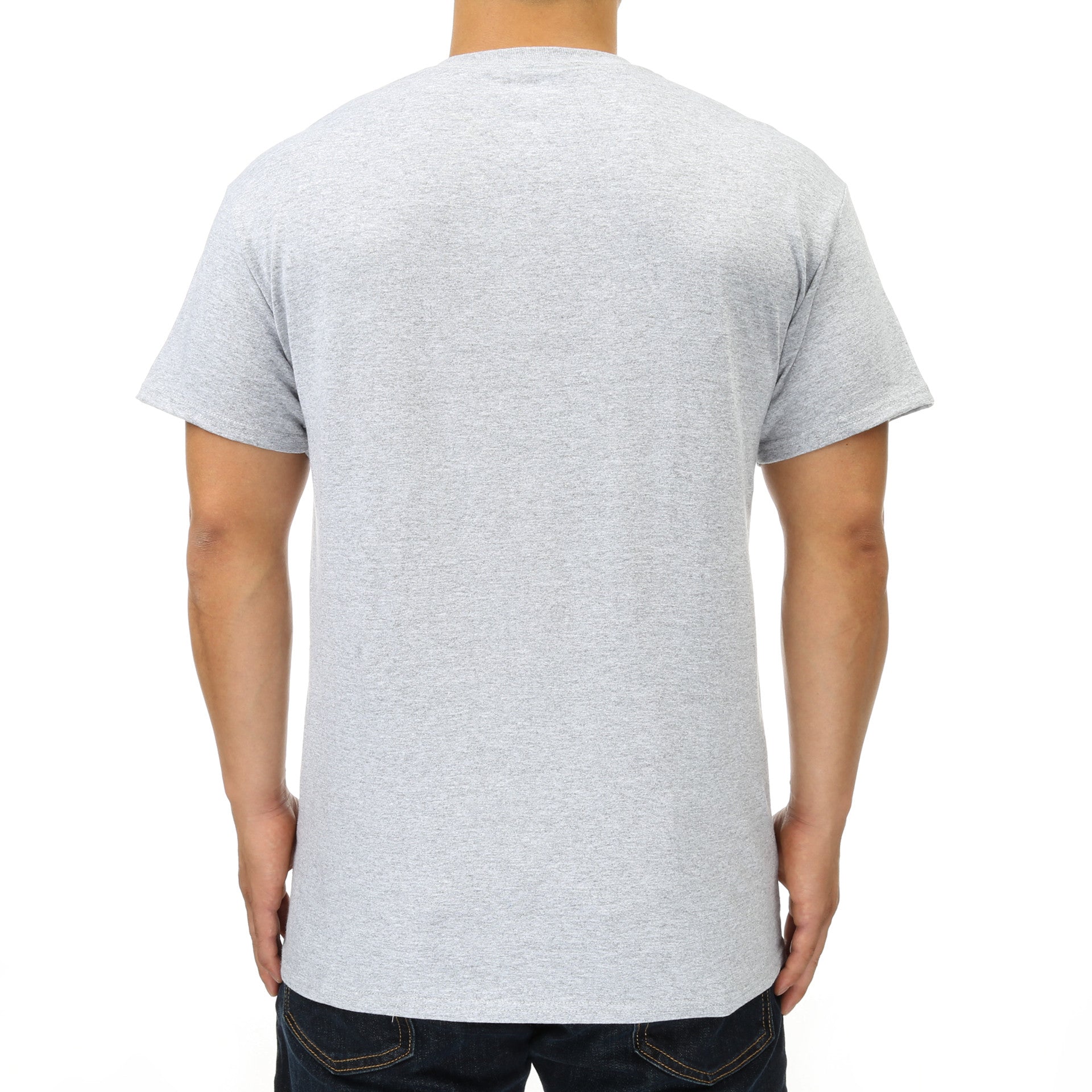 Majestic Dodgers Wordmark T-Shirt for Men - Steel Heather Baseball Jersey Tee - Perfect for Game Day, Casual Wear & Fan Apparel