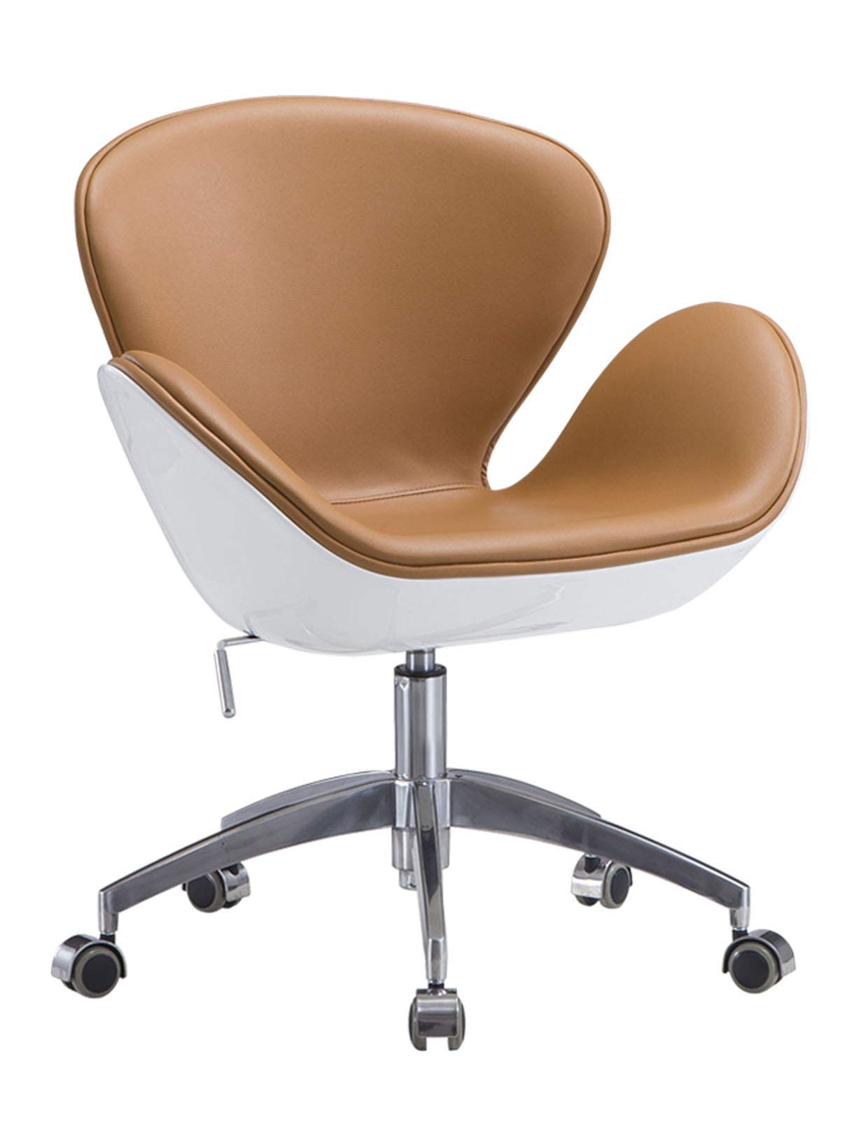 Ergonomic Adjustable Home Office Task Desk Chair with 360° Swivel & Leather Racing Seat - Comfortable Computer Chair for Women & Adults - Perfect for Gaming, Working, and Studying