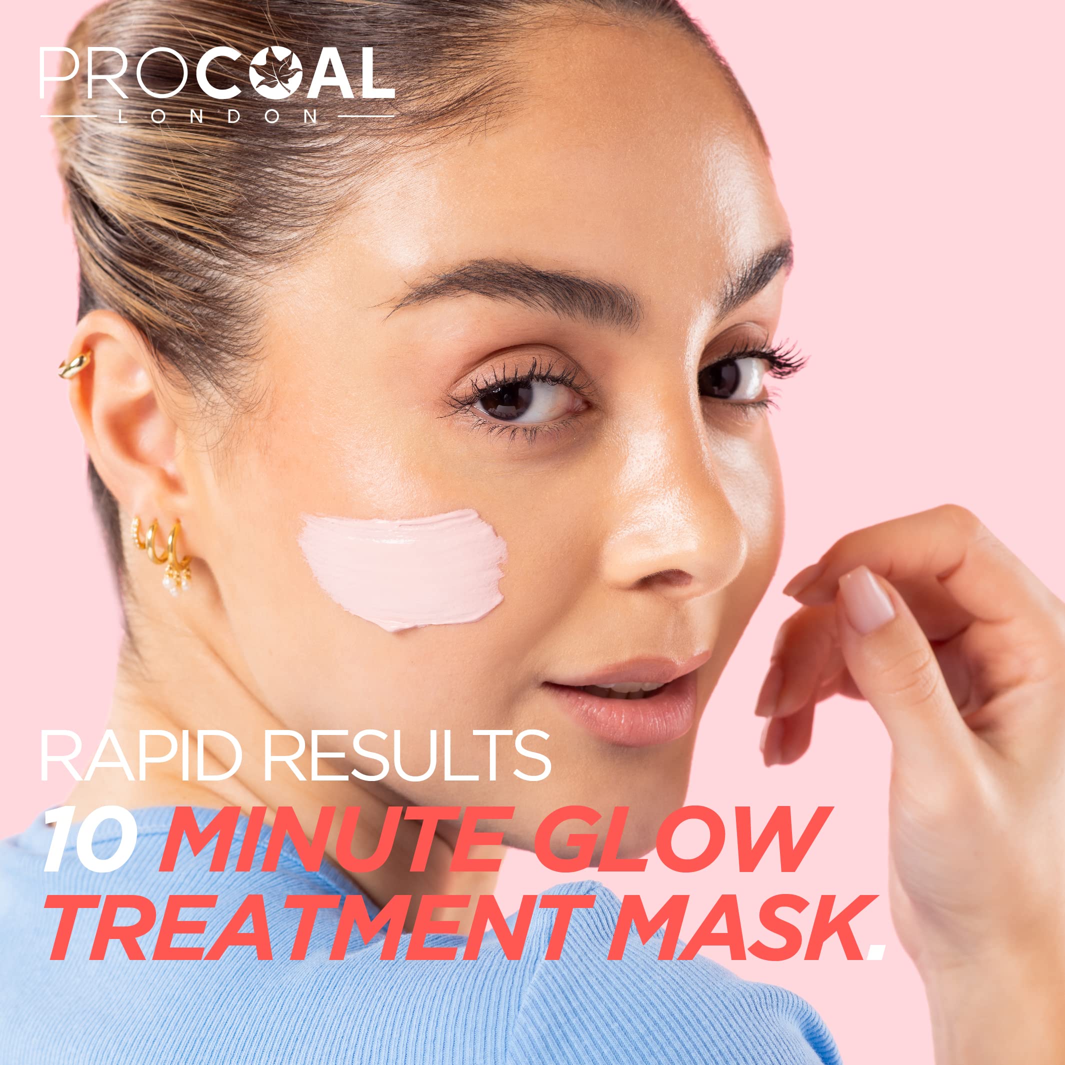 Procoal Australian Pink Clay Face Mask 70ml - Deep Cleansing & Pore Minimizing, Brightens Skin, Vegan & Cruelty-Free - 100% Recyclable UK-Made Skincare for Acne-Prone & Dull Skin | Perfect for Weekly Detox & Glow Boosting