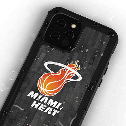 Waterproof iPhone 12 Pro Max Case with NBA Miami Heat Hardwood Classics Design - Officially Licensed Durable Protection for Swimming, Outdoor & Sports Activities