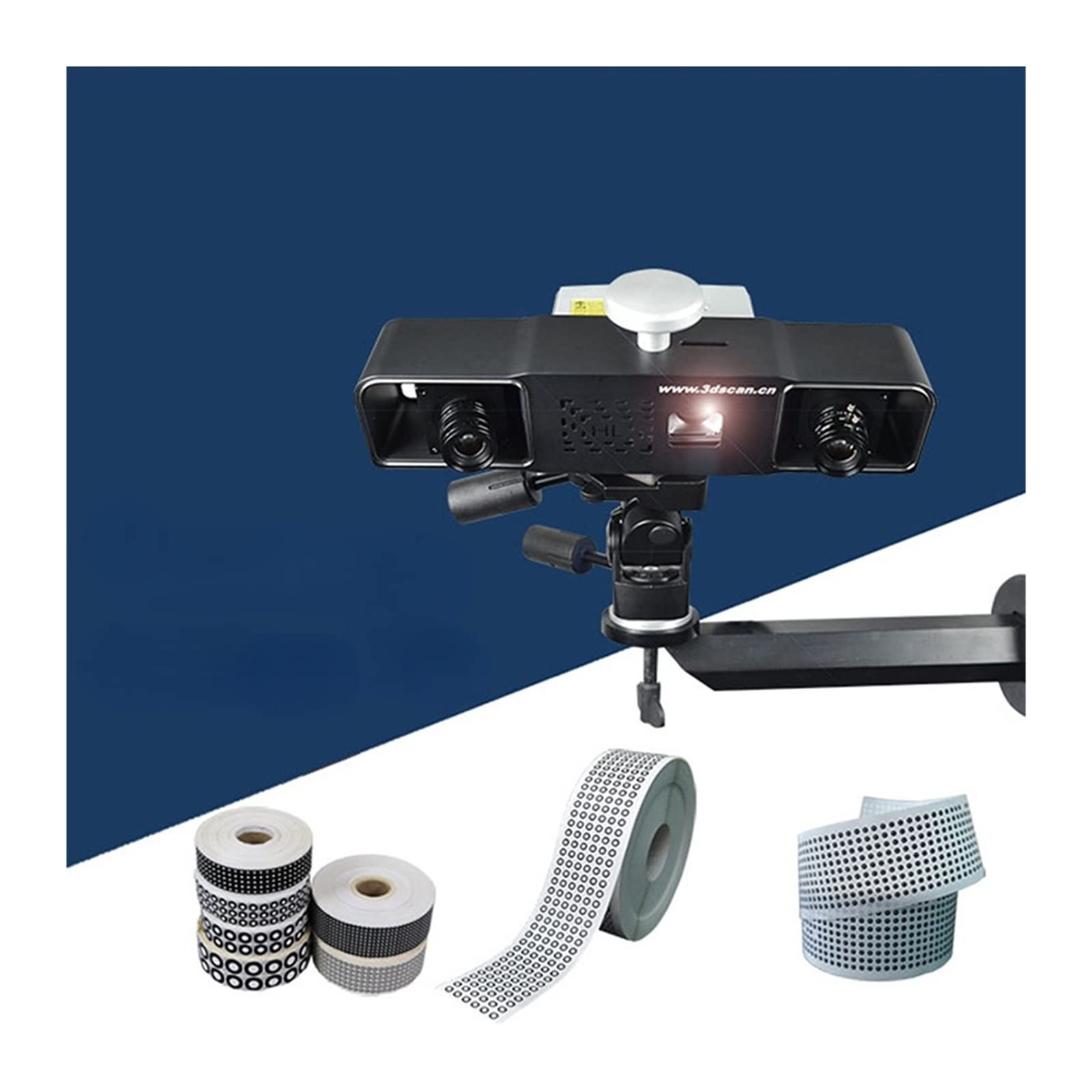 3D Scanning Marking Dots - 100 Pack Photographic Target Points (0.4mm Inner/2mm Outer) for 3D Scanners & Reading Machines - Perfect for 3D Modeling, Photogrammetry, and Industrial Measurement Applications