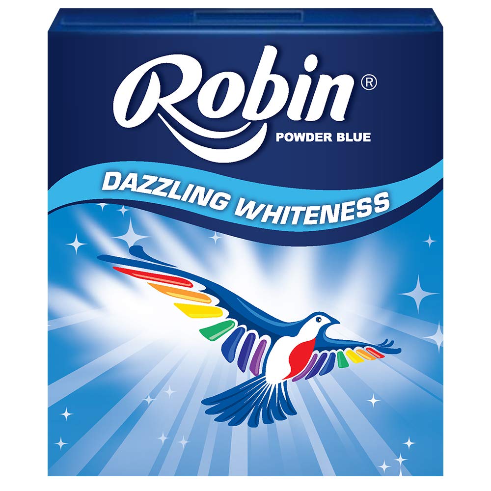 Robin Dazzling Whiteness Powder Blue - 200g Teeth Whitening Powder for Brighter Smile | Perfect for Daily Oral Care & Stain Removal