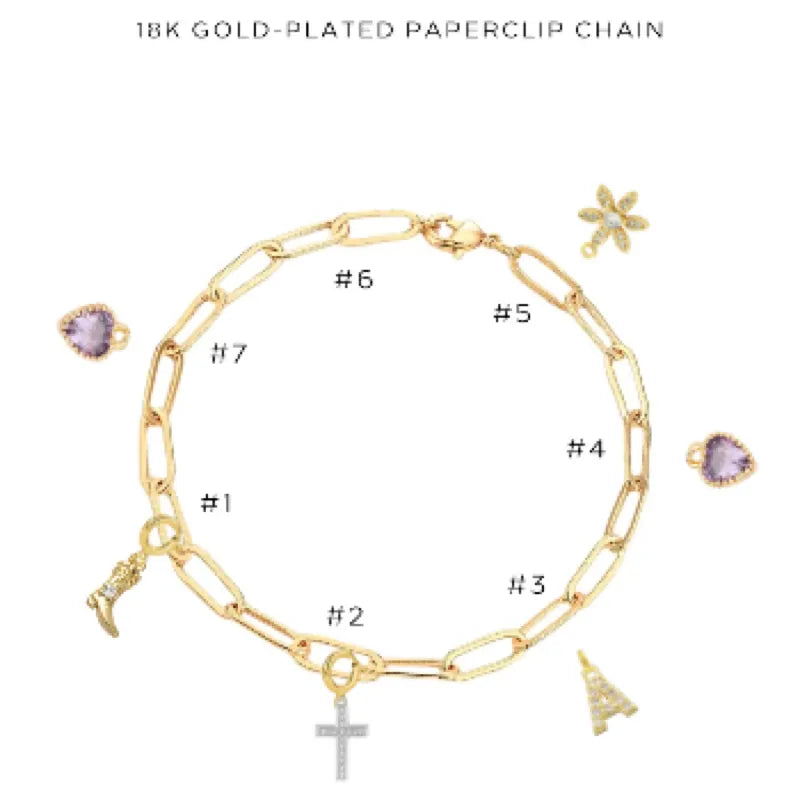 Charm Bracelet with Assorted Charms - Elegant Adjustable Jewelry for Women & Girls - Perfect for Gifts, Parties & Everyday Wear