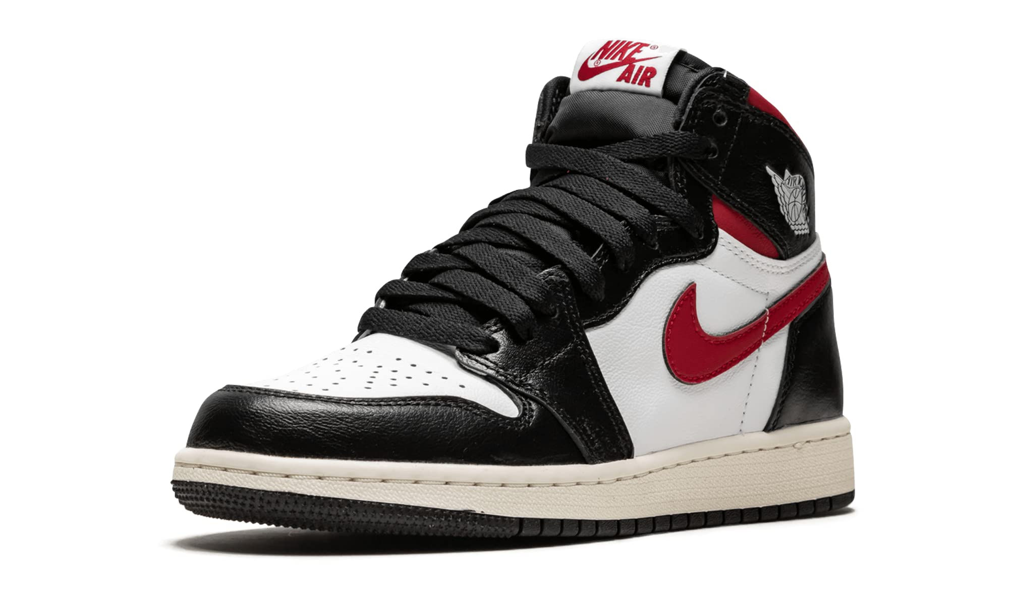 Jordan Air 1 Retro High OG GS Sneakers - Black/Gym Red/White Sail - Basketball Shoes for Women & Girls - Perfect for Streetwear & Court Performance