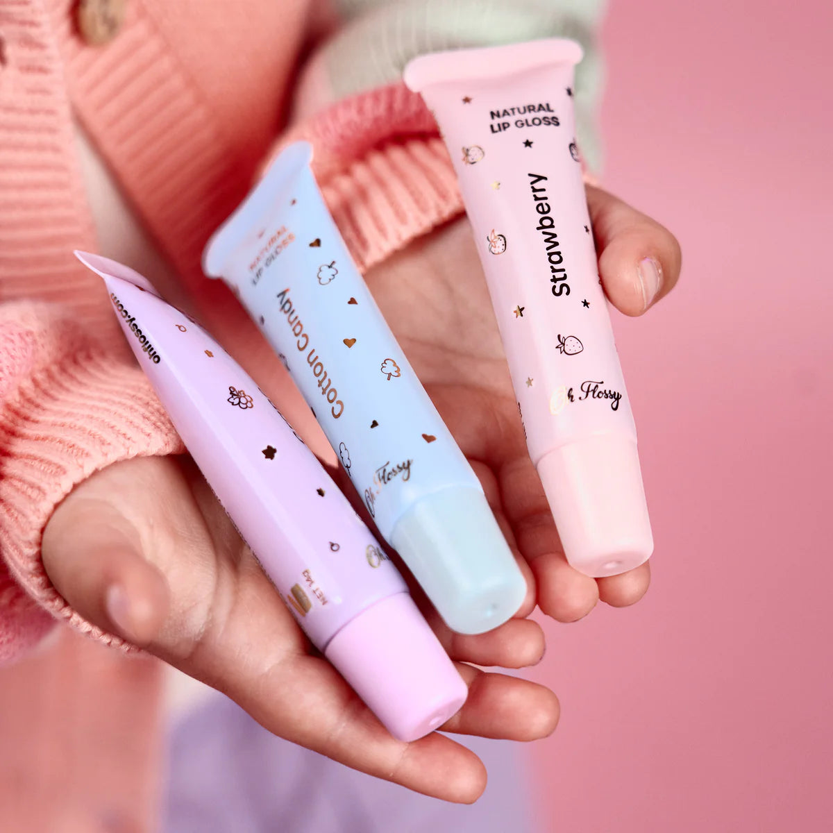 Oh Flossy Natural Lip Gloss Set - 6 Vegan & Cruelty-Free Moisturizing Lip Glosses for Women, Perfect for Daily Wear & Special Occasions