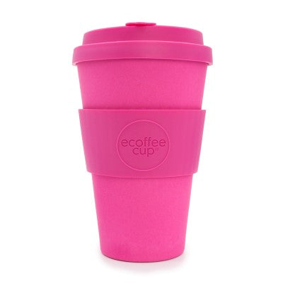 Ecoffee Cup - Reusable Pink Coffee Mug with Lid & Sleeve | BPA-Free Travel Tumbler for Hot & Cold Drinks | Perfect for Office, Commuting & Outdoor Activities