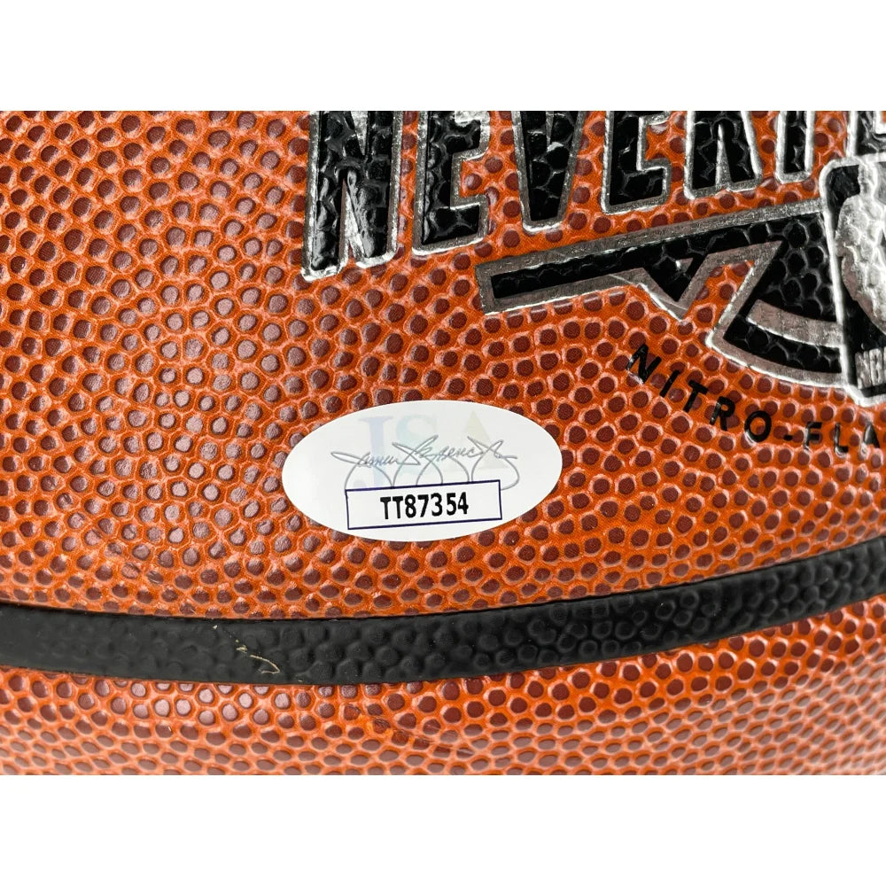 Kareem Abdul-Jabbar Autographed NBA Basketball - JSA Certified COA - Signed LA Lakers & Milwaukee Bucks Memorabilia - Perfect for Sports Collectors, Man Cave Decor, and Gift for Basketball Fans