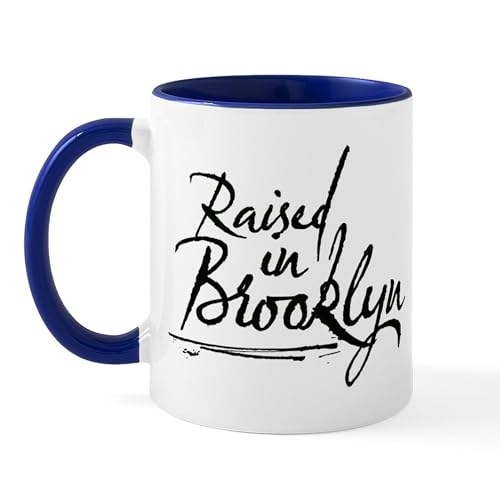 White/Navy Inside - Raised In Brooklyn Mug