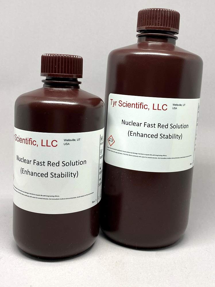 Nuclear Fast Red Solution, 1000ml - Histology Stain for Microscopy & Lab Research | Ideal for Tissue Staining & Biological Studies