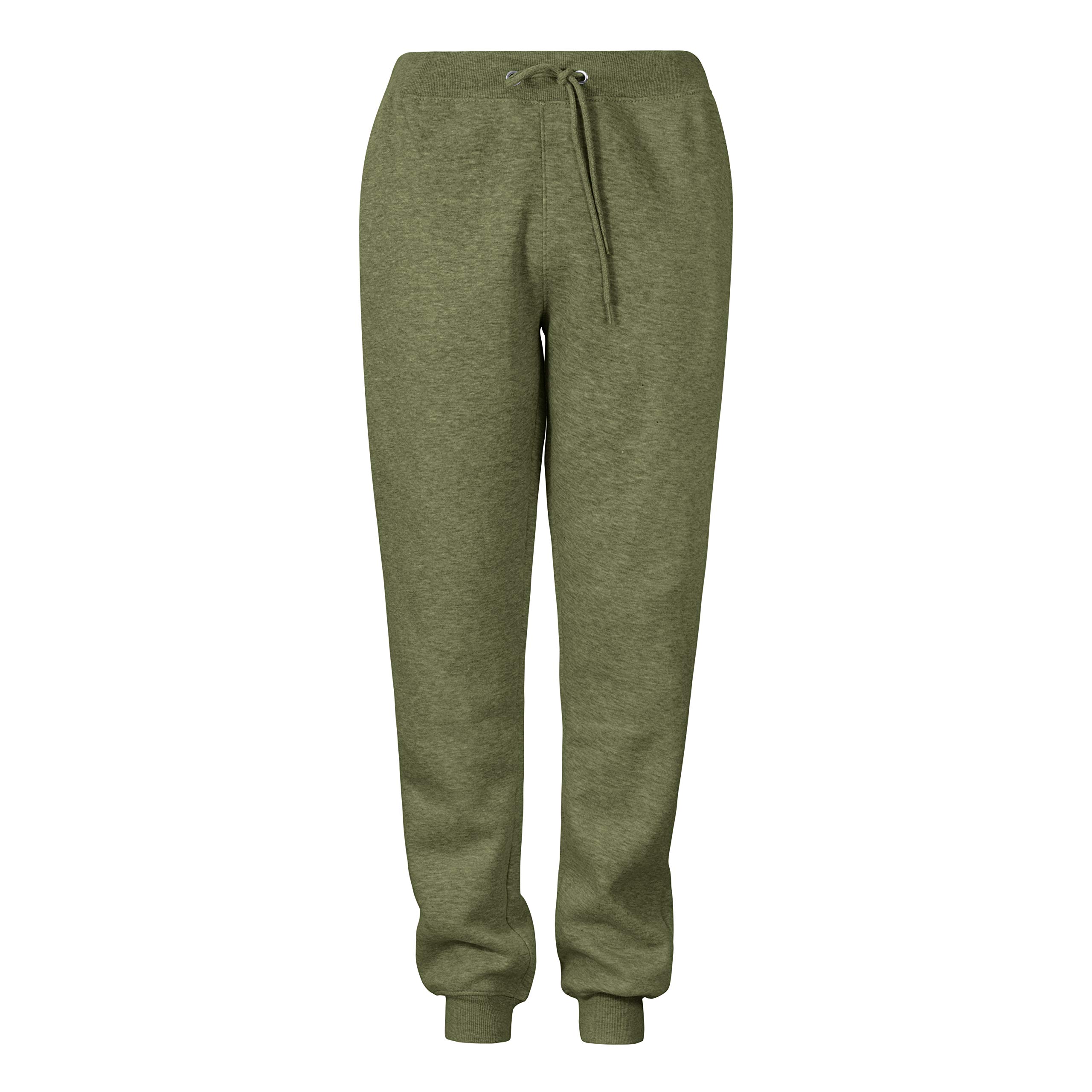 UrbanFit Men's Slim Fit Fleece Sweatpants with Zip Pockets - Casual Jogger Pants for Running, Gym & Lounge Wear - Comfortable Athletic Bottoms for Men