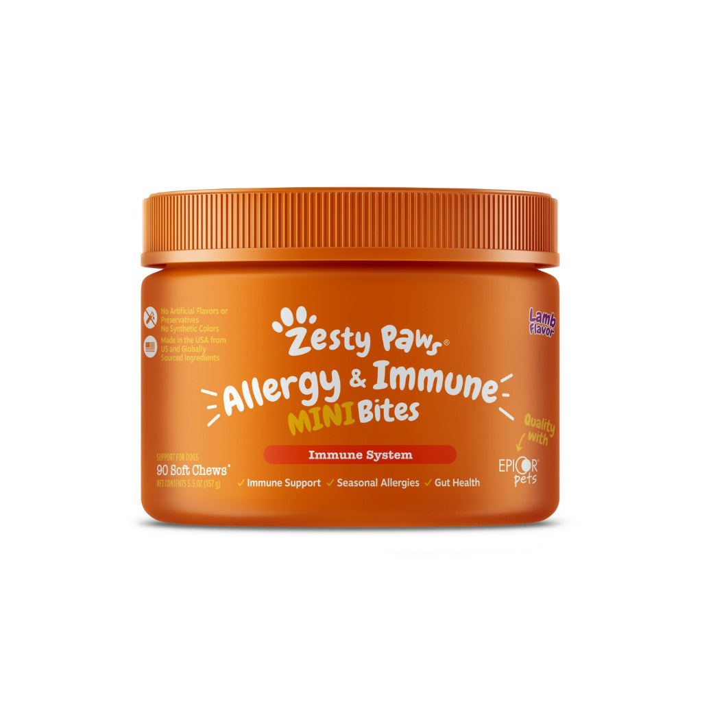 Zesty Paws Multivitamin Bites for Dogs - Immune Support, Skin & Coat Health, Joint Mobility, Digestive & Antioxidant - Natural Flavor - Perfect for Daily Wellness & Active Lifestyles