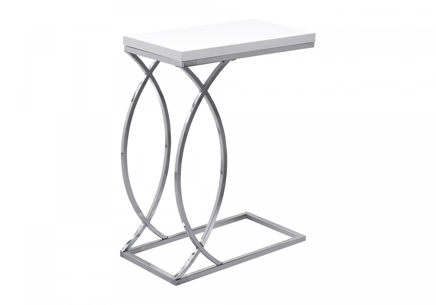 Modern White Alva Side Table - Small Accent Table for Living Room, Bedroom, or Office - Perfect for Coffee, Books, and Decor