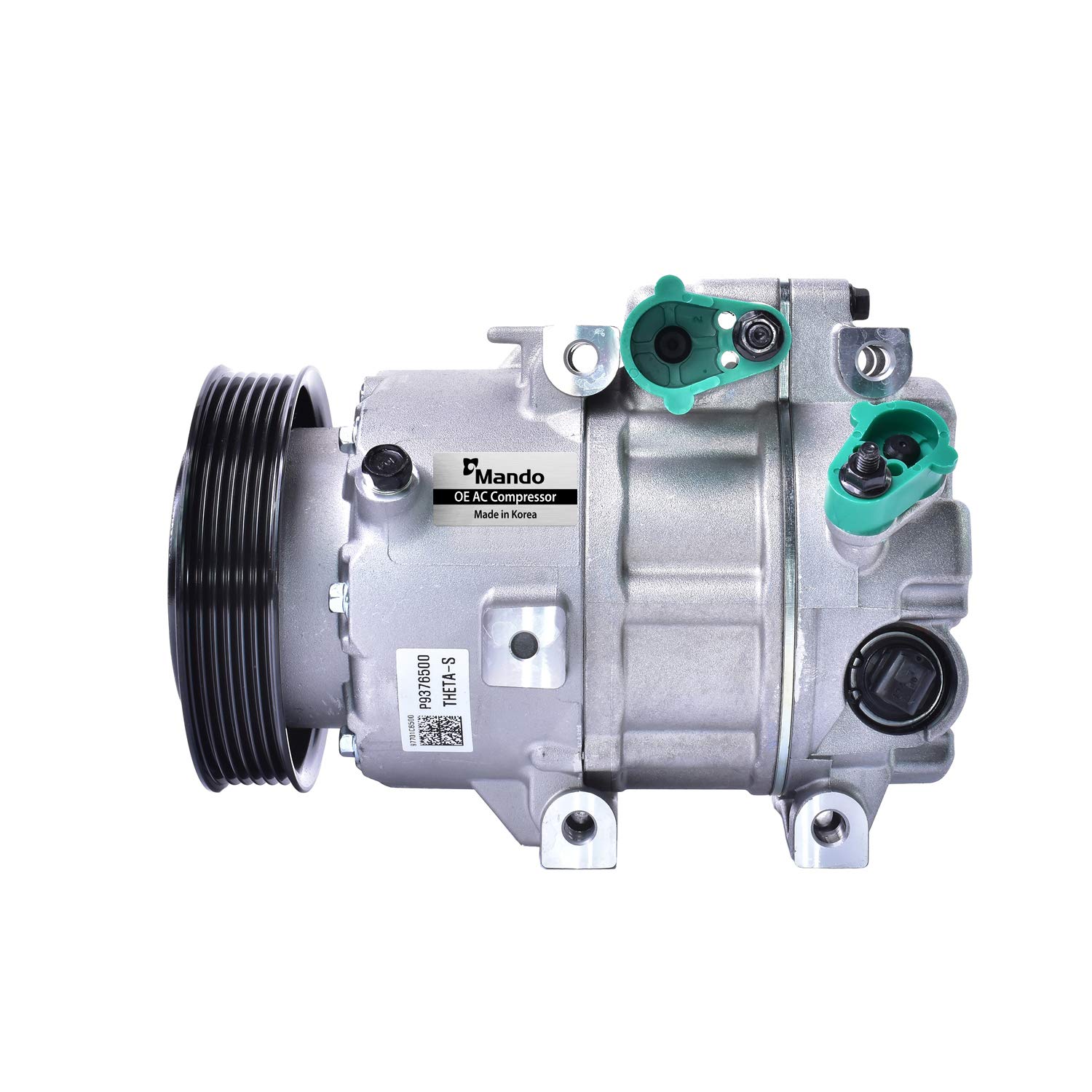 Original Equipment Mando 10A1465 AC Compressor with Clutch - Pre-filled Oil for Car & Truck Air Conditioning System Repair | Compatible with Multiple Vehicle Models | Perfect for DIY Mechanics & Auto Shops
