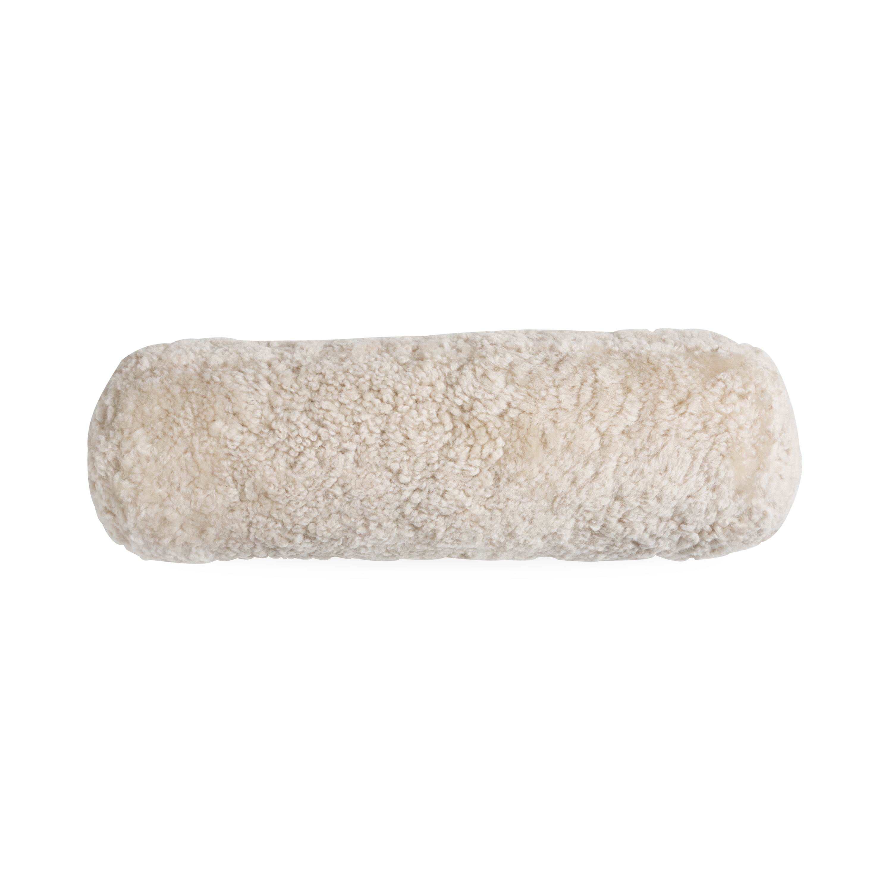 Premium Bolster Sheepskin Pillow - Soft & Supportive for Neck & Back - Perfect for Home, Office & Travel Use