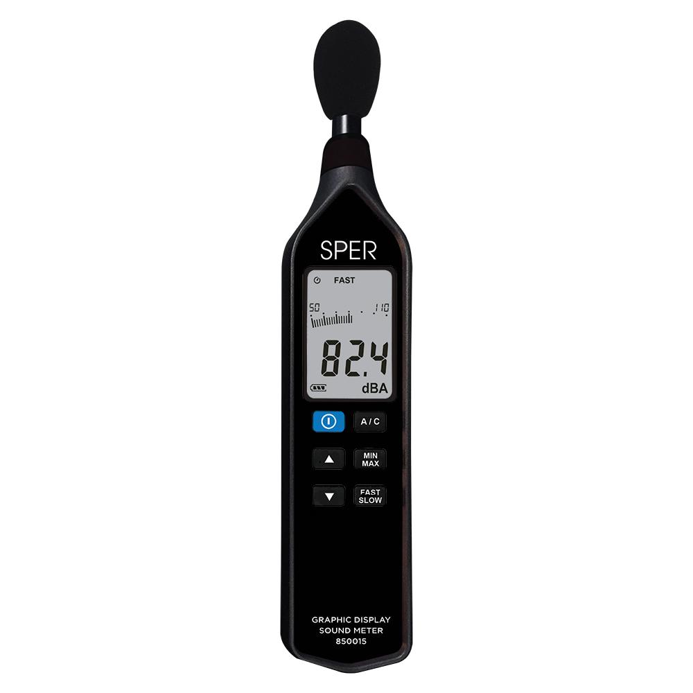 Digital Sound Level Meter with Graphic Display - Accurate Noise Decibel Reader for Home, Office, and Industrial Use