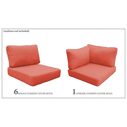 TK Classics Tangerine Outdoor Furniture Cover Set for MIAMI-08d - Waterproof, UV Resistant Patio Chair Covers (Cushions Not Included) | Perfect for Poolside, Garden & Backyard Protection
