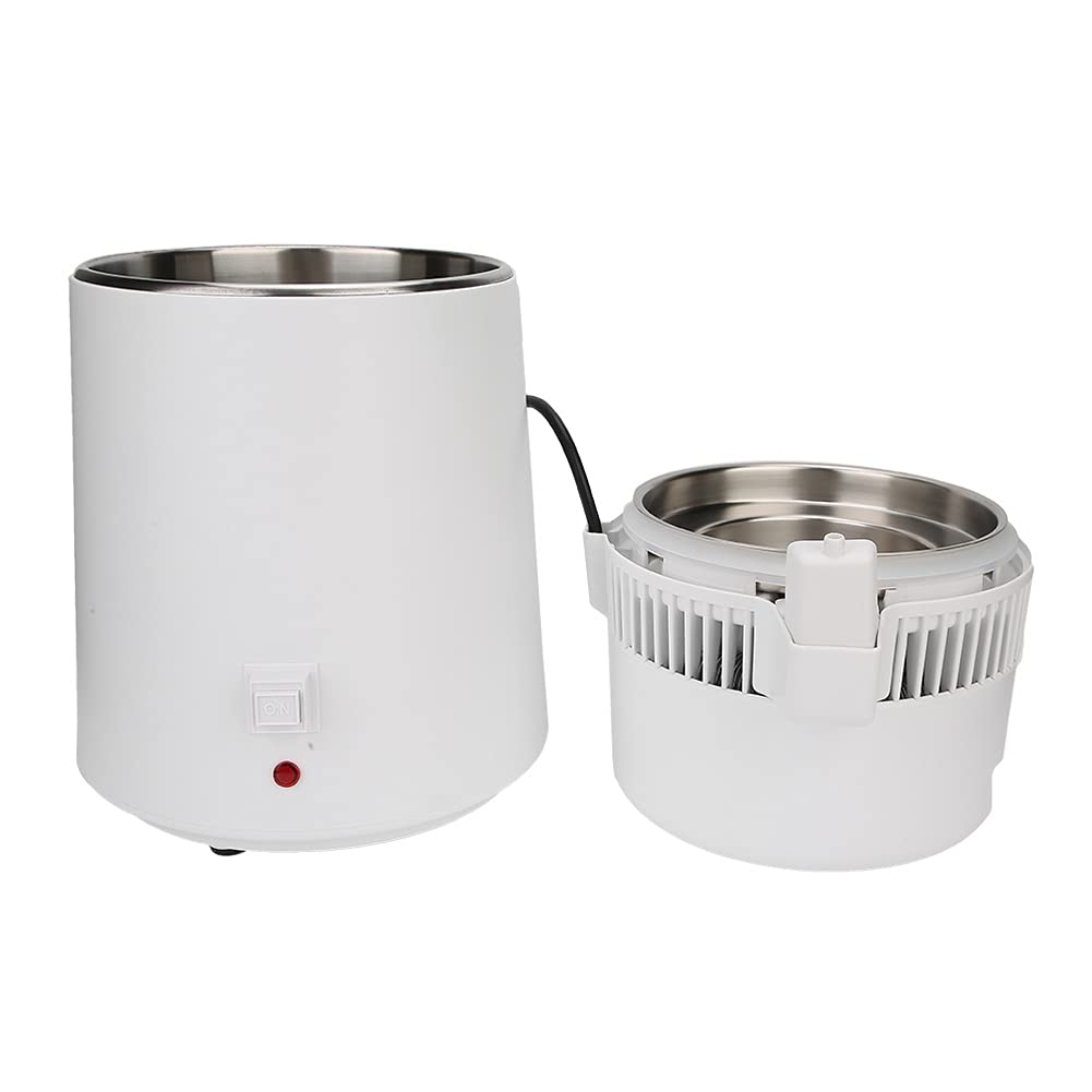 304 Stainless Steel 4L Water Distiller Machine - Pure Water Purifier Filter System for Home, Lab, and Emergency Preparedness
