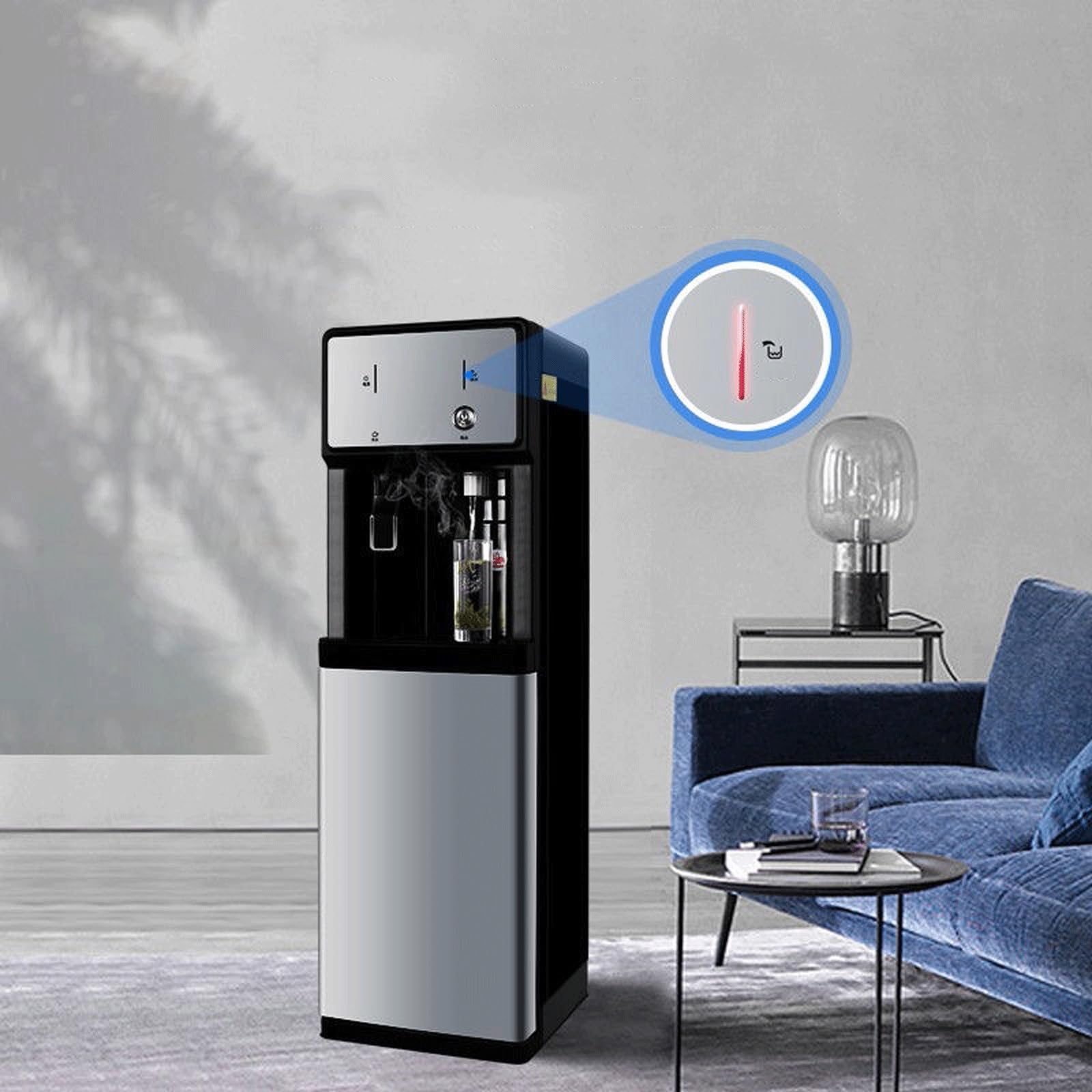 Commercial Standalone Cold Water Dispenser with Installation Kit - Floor Water Cooler for Offices, Restaurants & Retail Stores