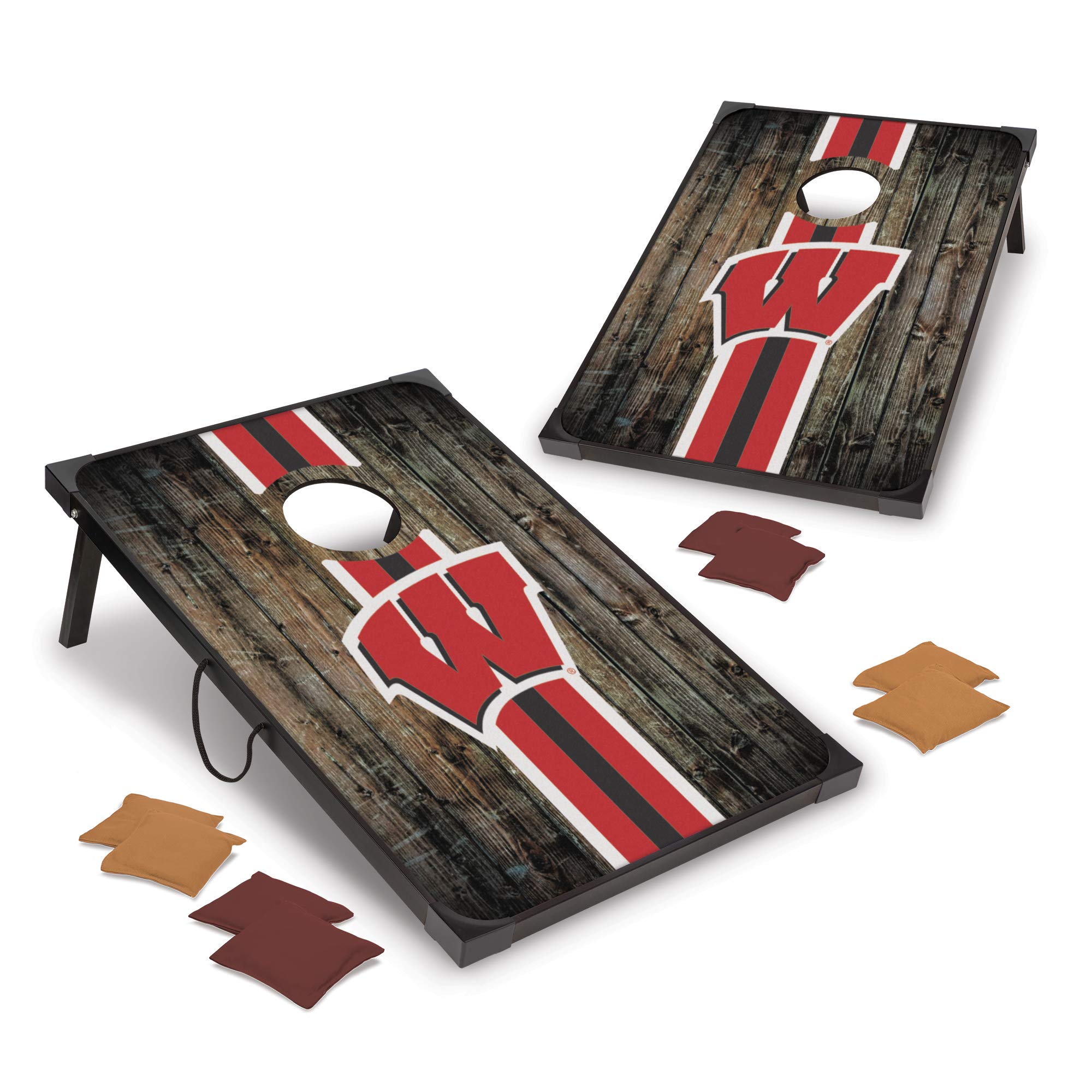 Wild Sports NCAA College Dual-Sided Premium Cornhole Toss Bags - 8 Count Bean Bags for Outdoor Games, Tailgating, Backyard Parties & Lawn Activities