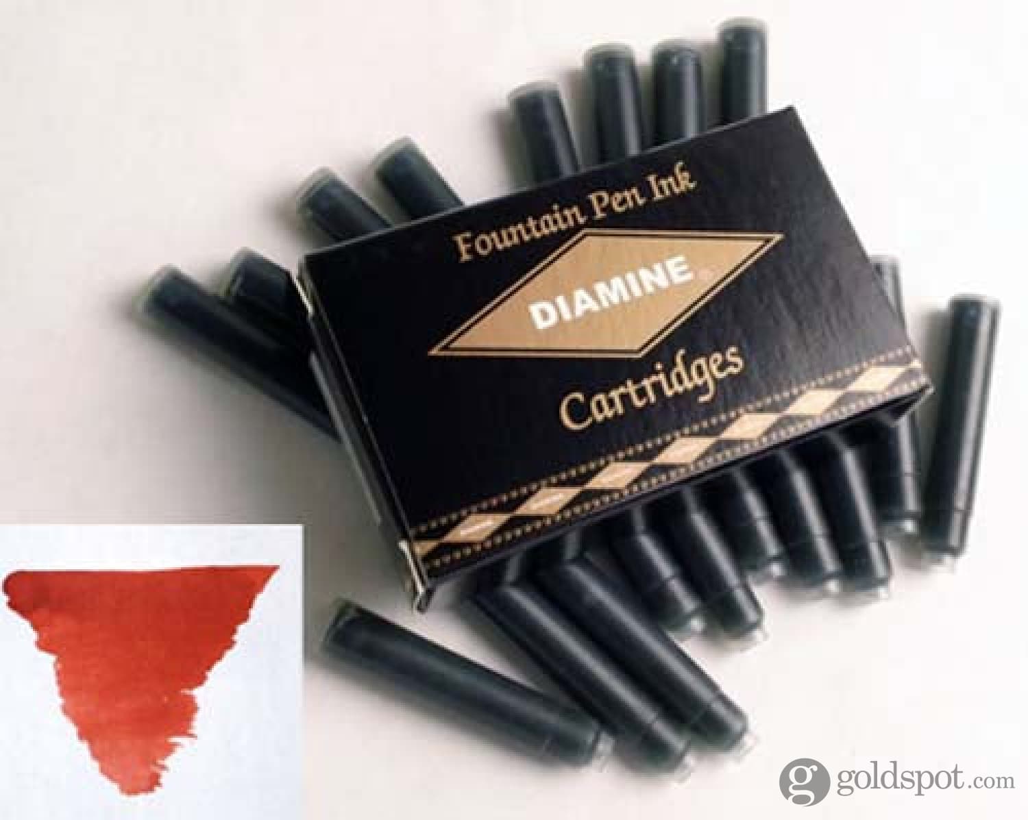 Premium Diamine Monaco Red Fountain Pen Ink Bottle & Cartridges - Vibrant Red Ink for Calligraphy, Journaling & Letter Writing