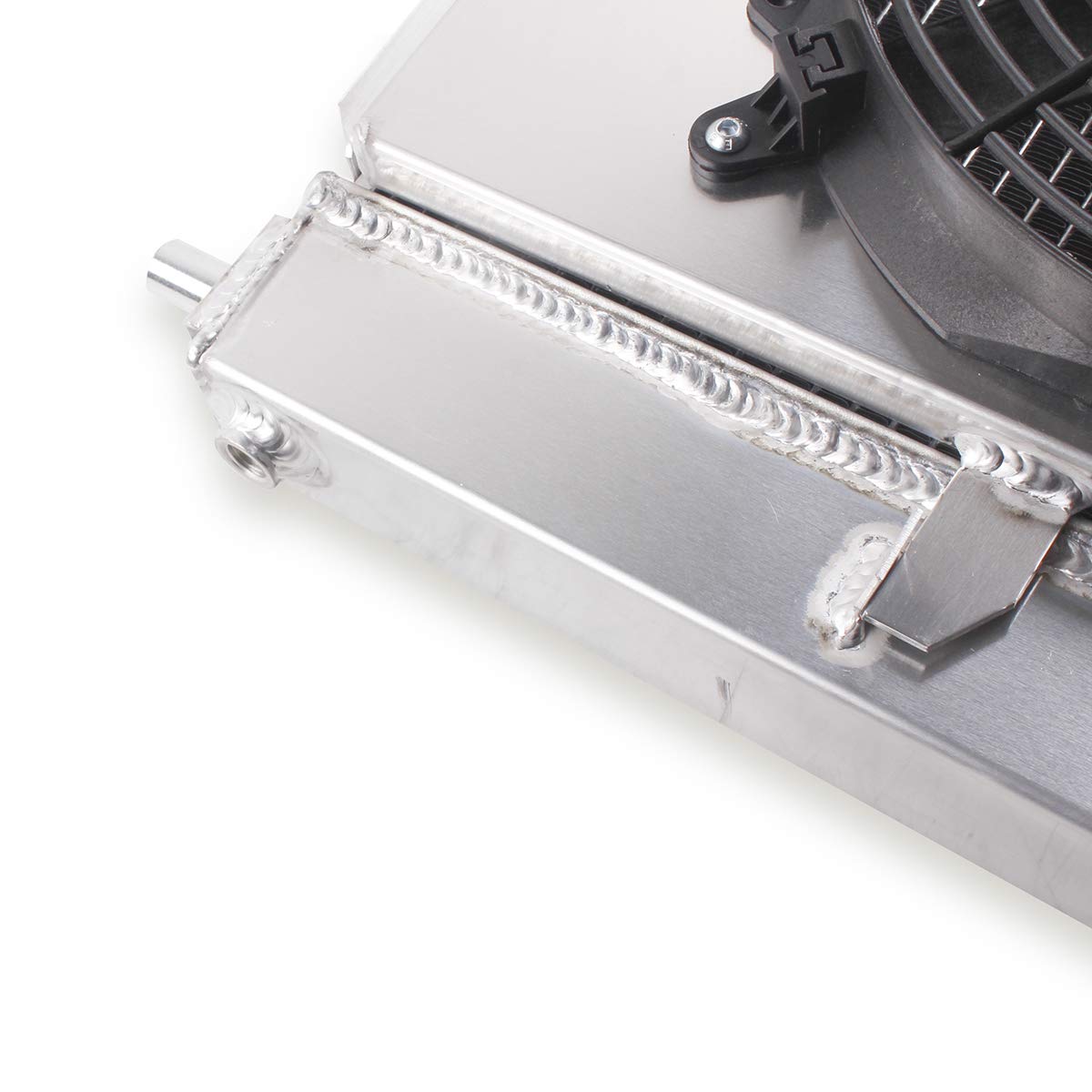 1997-2004 Ford Mustang GT/SVT Cobra 4.6L V8 Aluminum Radiator Fan Shroud - 3 Row Core with 2x12