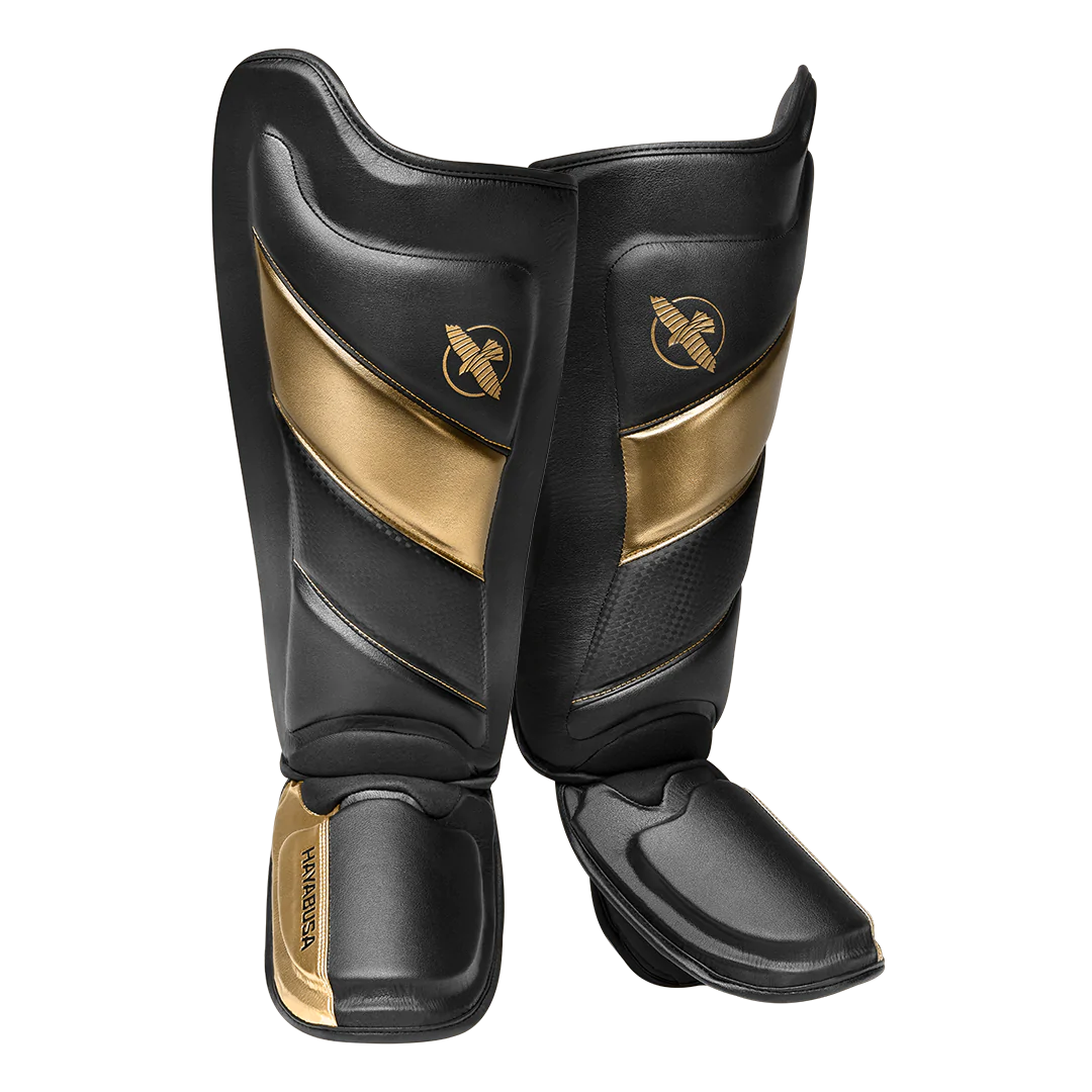Hayabusa T3 MMA Shin Guards for Kickboxing, Muay Thai & Training - Lightweight & Durable Leg Protection Gear for Fighters & Athletes - Perfect for Sparring, Bag Work & Combat Sports