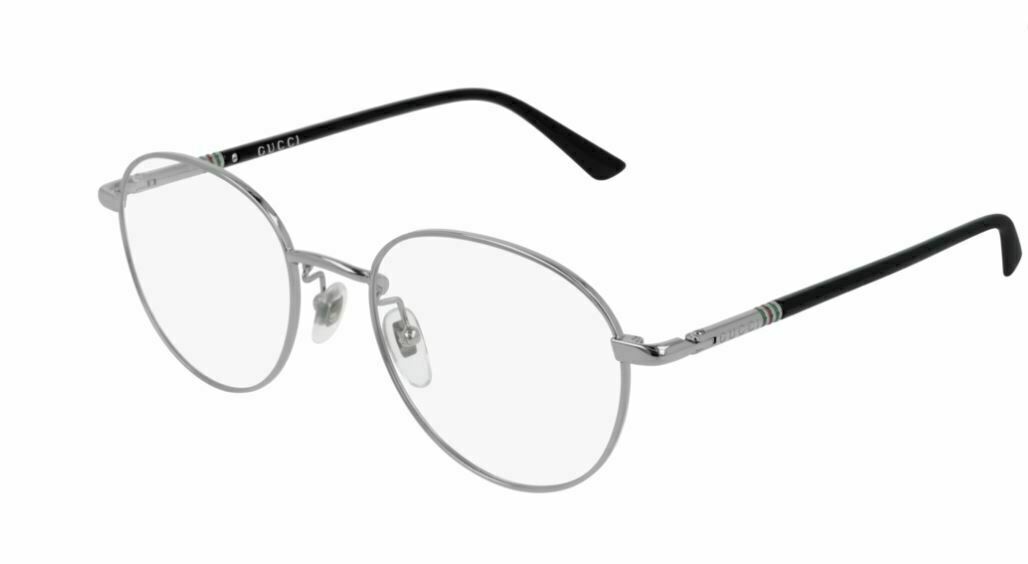 Gucci GG 0392O 001 Silver/Black Eyeglasses - Stylish Designer Frames for Men & Women | Perfect for Work, Travel & Everyday Wear
