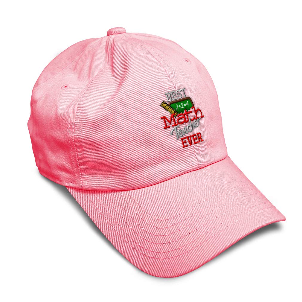 Best Math Teacher Ever Baseball Cap - Soft Cotton Teaching Dad Hat for Men & Women - Perfect Gift for Educators, Professors & Students - Great for Classroom, School Events & Everyday Wear