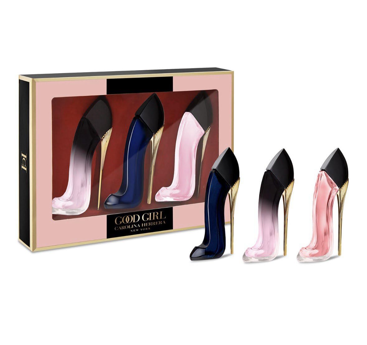Carolina Herrera Good Girl Perfume Gift Set - 3 x 0.24 Oz Mini Fragrances for Women | Perfect for Birthdays, Anniversaries & Special Occasions
