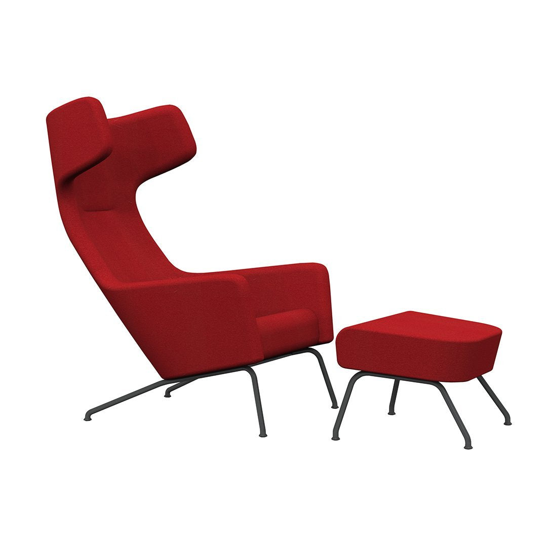 Havana Wing Chair - Mid-Century Modern Accent Armchair for Living Room, Bedroom & Office - Comfortable Upholstered Lounge Chair with High Back Support - Perfect for Reading, Relaxing & Home Decor