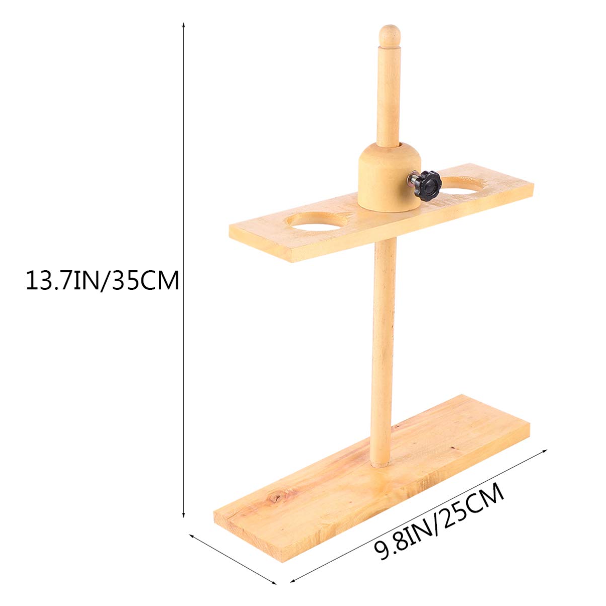 Portable Wooden Laboratory Funnel Stand - Dual Hole Chemistry Funnel Holder for Lab & Home Use | Perfect for Science Experiments, DIY Projects & Organized Storage