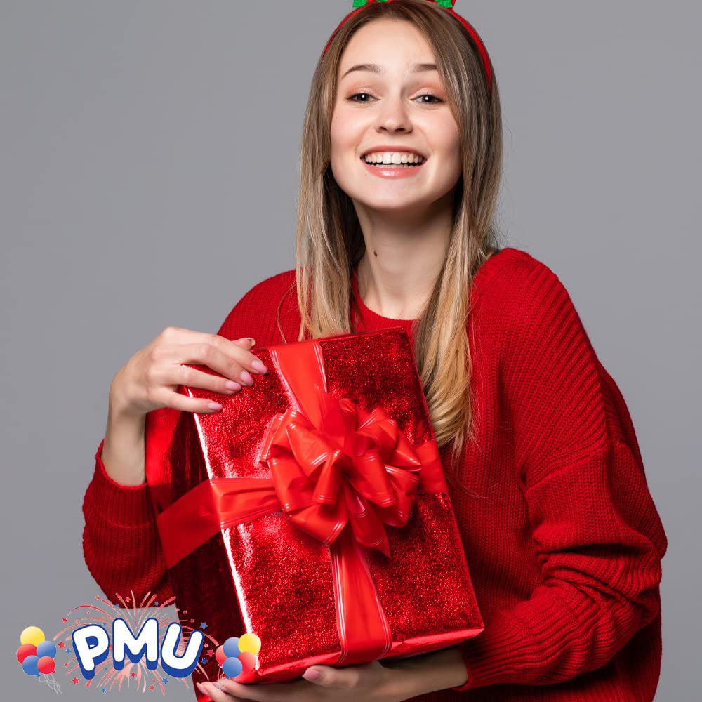 Premium Metallic Red Gift Wrap Mylar Roll - 48