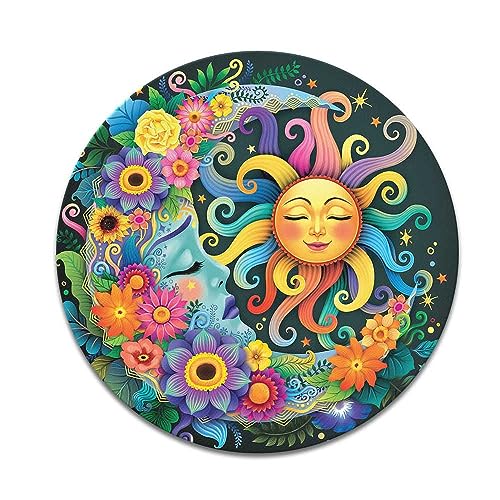 Colorful Sad Moon Happy Sun