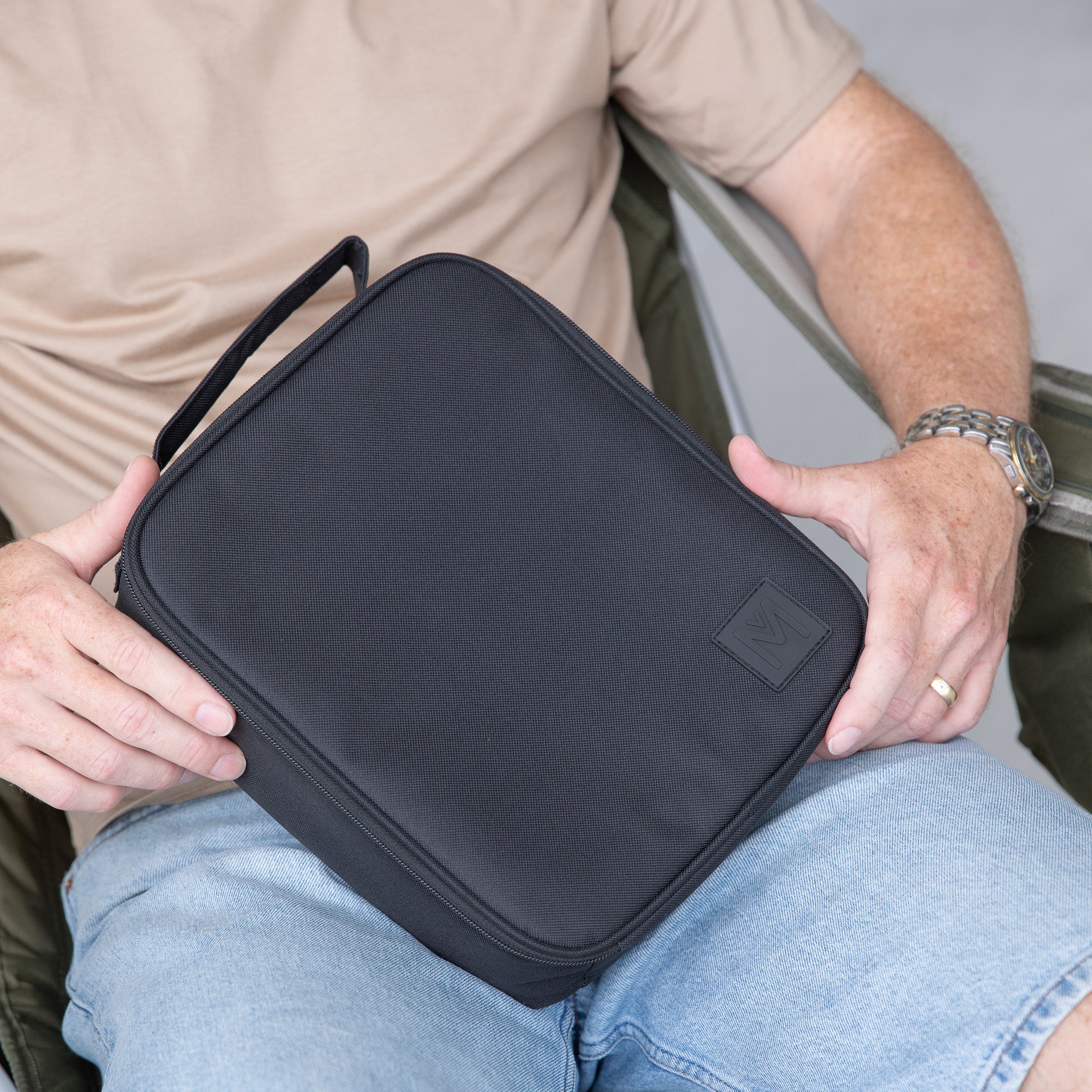 MontiiCo Large Insulated Lunch Bag - Leakproof Cooler Tote for Work, School & Picnics | BPA-Free Thermal Food Container | Keeps Meals Cold/Hot 8+ Hours | Perfect for Office, College & Outdoor Activities (Midnight 2.0)