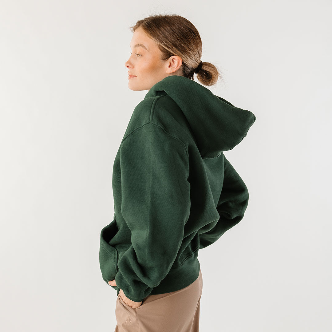 Arrive Hoodie for Men & Women - Soft & Comfortable Pine Green Pullover Sweatshirt | Perfect for Casual Wear, Outdoor Activities & Lounge