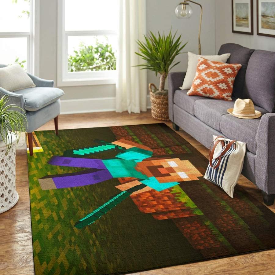 Non-Slip Gaming Rug for Boys - Soft Video Game Carpet for Bedroom, Living Room & Kitchen - Gamer Home Decor with Cool Design - Perfect for Gaming Setup, Lounge Area & Kids Play Space