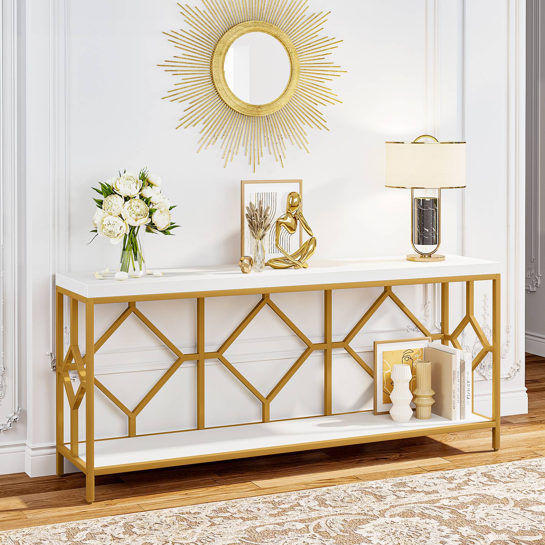White & Gold